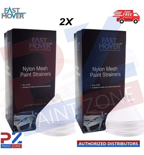 2X FastMover 250x190 micron Fine Paper Paint Strainers Nylon Filter Mesh FMT5190